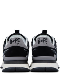 Baskets basses en toile noires BAPE