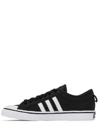 Baskets basses en toile noires adidas Originals