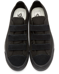 Baskets basses en toile noires Vans