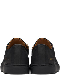 Baskets basses en toile noires Common Projects