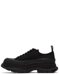 Baskets basses en toile noires Alexander McQueen