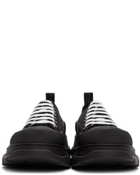 Baskets basses en toile noires Alexander McQueen