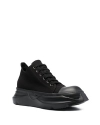 Baskets basses en toile noires Rick Owens DRKSHDW