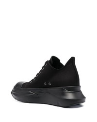 Baskets basses en toile noires Rick Owens DRKSHDW