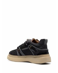 Baskets basses en toile noires Buscemi