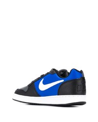 Baskets basses en toile noires Nike