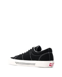 Baskets basses en toile noires Vans