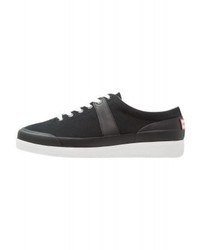 Baskets basses en toile noires Hunter