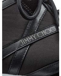 Baskets basses en toile noires Jimmy Choo