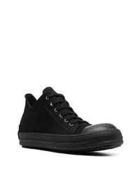 Baskets basses en toile noires Rick Owens DRKSHDW