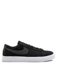 Baskets basses en toile noires Nike