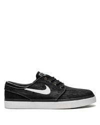 Baskets basses en toile noires Nike