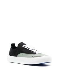 Baskets basses en toile noires Marcelo Burlon County of Milan