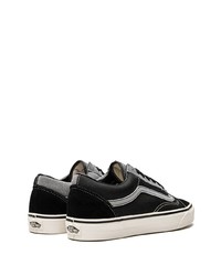 Baskets basses en toile noires Vans