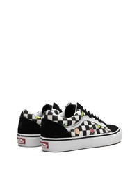 Baskets basses en toile noires Vans