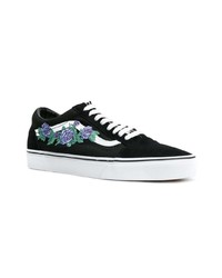 Baskets basses en toile noires Vans