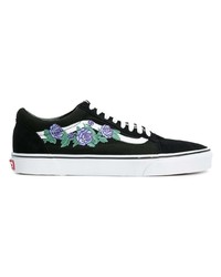 Baskets basses en toile noires Vans