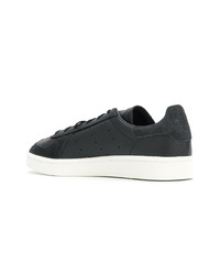 Baskets basses en toile noires adidas