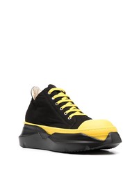 Baskets basses en toile noires Rick Owens DRKSHDW