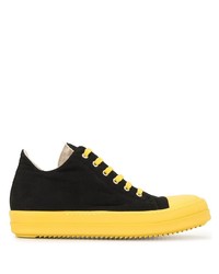 Baskets basses en toile noires Rick Owens DRKSHDW