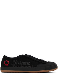 Baskets basses en toile noires Vivienne Westwood