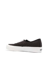 Baskets basses en toile noires Vans