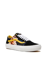 Baskets basses en toile noires Vans