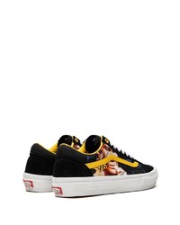 Baskets basses en toile noires Vans