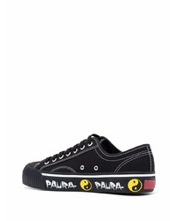 Baskets basses en toile noires Superga