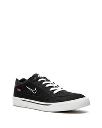 Baskets basses en toile noires Nike