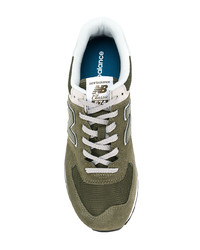 Baskets basses en toile olive New Balance