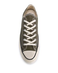 Baskets basses en toile olive Converse