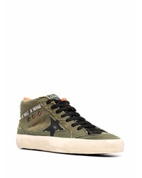 Baskets basses en toile olive Golden Goose