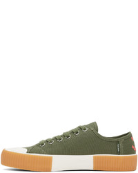 Baskets basses en toile olive Ps By Paul Smith