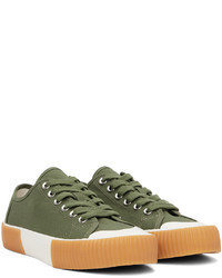 Baskets basses en toile olive Ps By Paul Smith