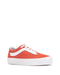 Baskets basses en toile orange Vans