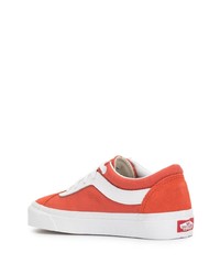 Baskets basses en toile orange Vans