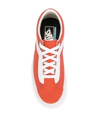 Baskets basses en toile orange Vans