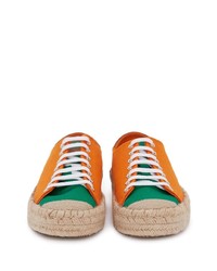 Baskets basses en toile orange JW Anderson