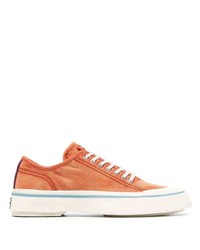 Baskets basses en toile orange Eytys