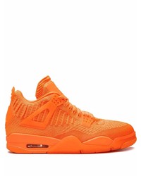 Baskets basses en toile orange Jordan