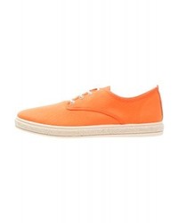 Baskets basses en toile orange YOURTURN