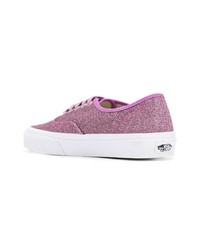 Baskets basses en toile roses Vans