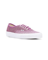 Baskets basses en toile roses Vans