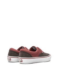 Baskets basses en toile rouges Vans