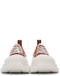 Baskets basses en toile rouges Alexander McQueen