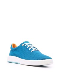 Baskets basses en toile turquoise Timberland