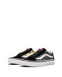 Baskets basses en toile vert foncé Vans