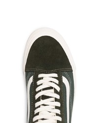 Baskets basses en toile vert foncé Vans