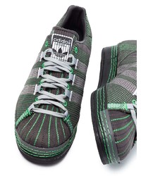 Baskets basses en toile vert foncé adidas by Craig Green